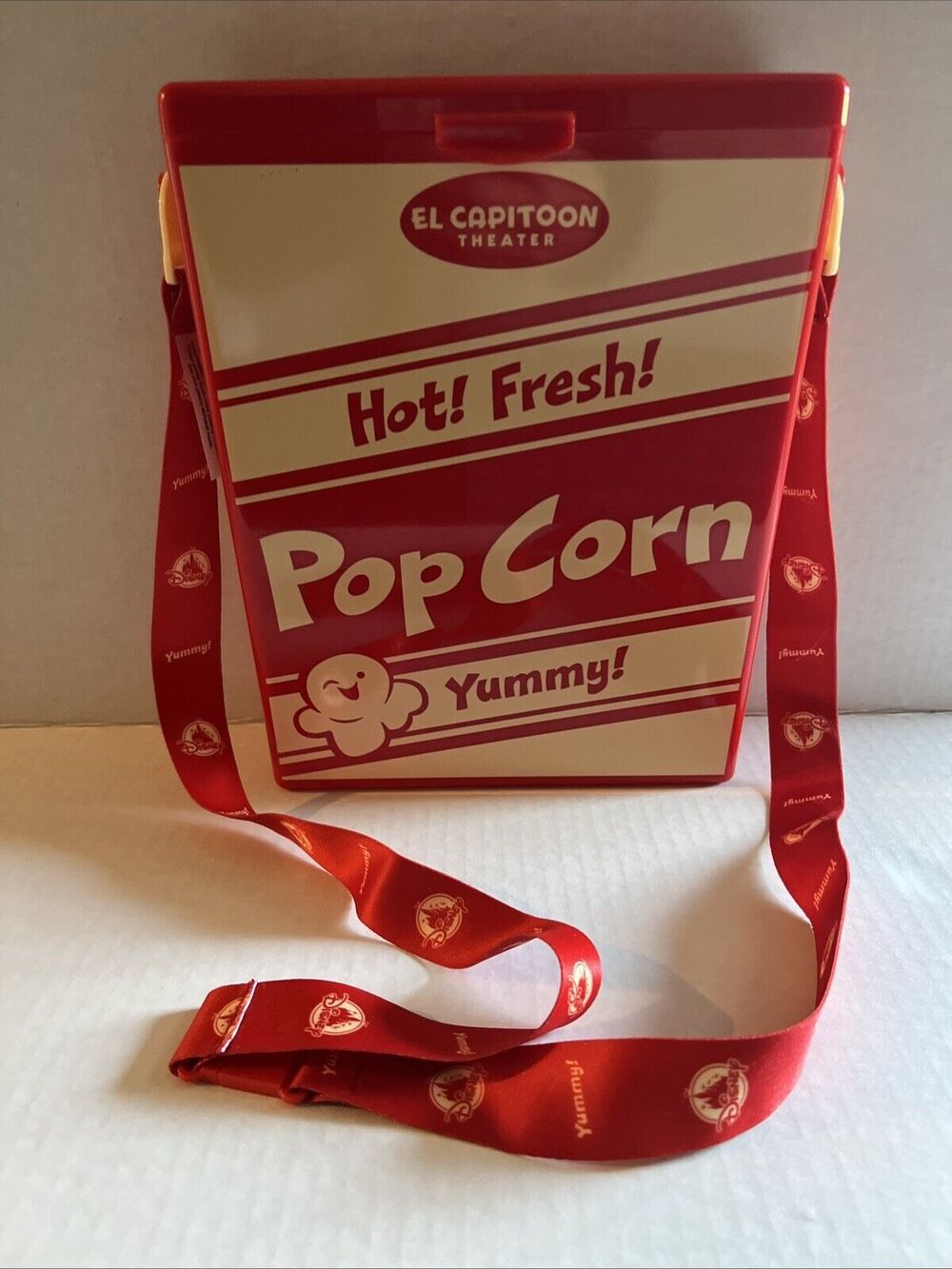 EUC Disney Parks 2023 El Capitoons Theater Toontown Popcorn Bucket W/ Strap